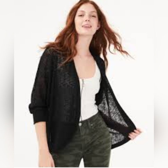 Aeropostale Dolman Cardigan Black - Picture 1 of 2